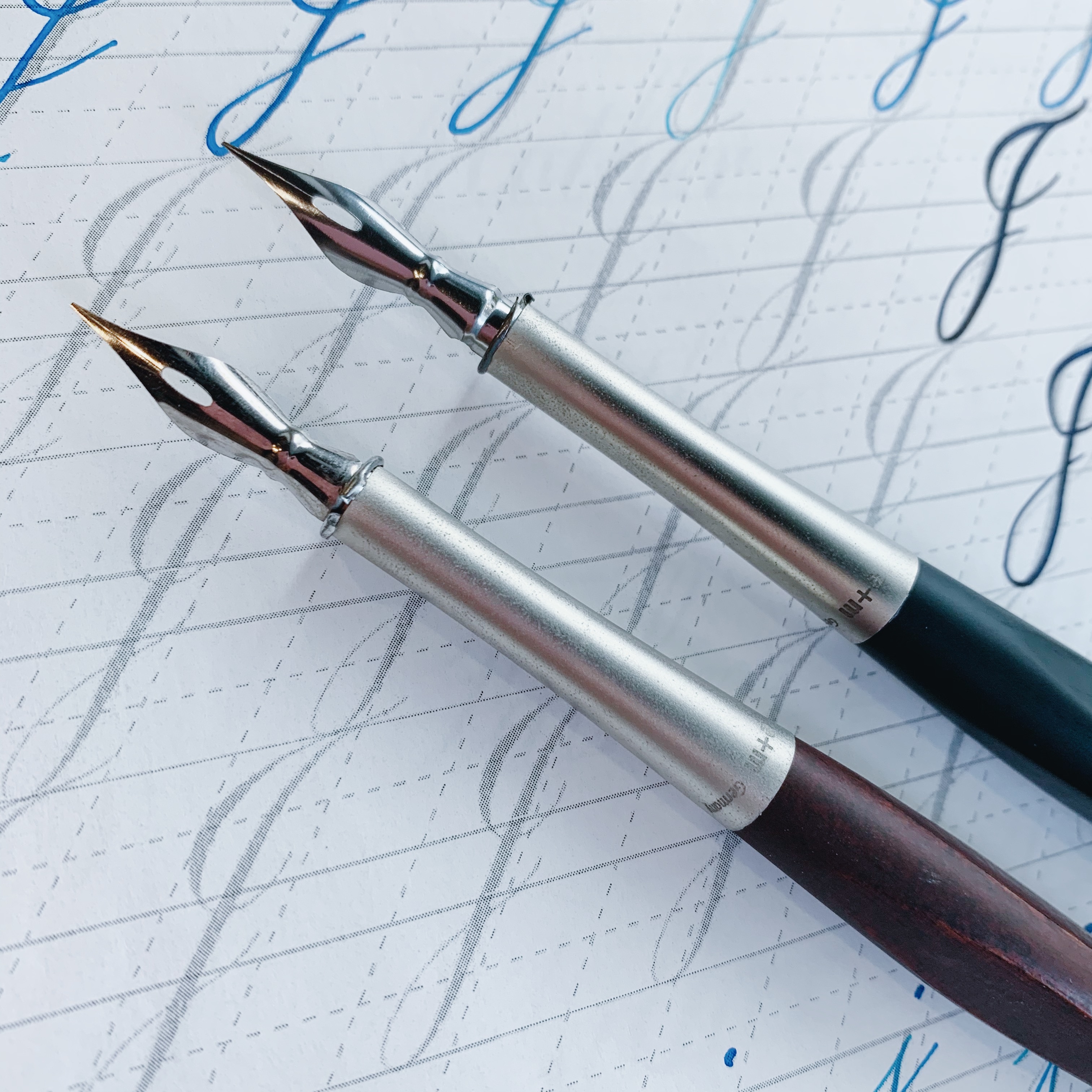 德國 E+M金屬拼接沾水筆桿（桃花心木／黑色）