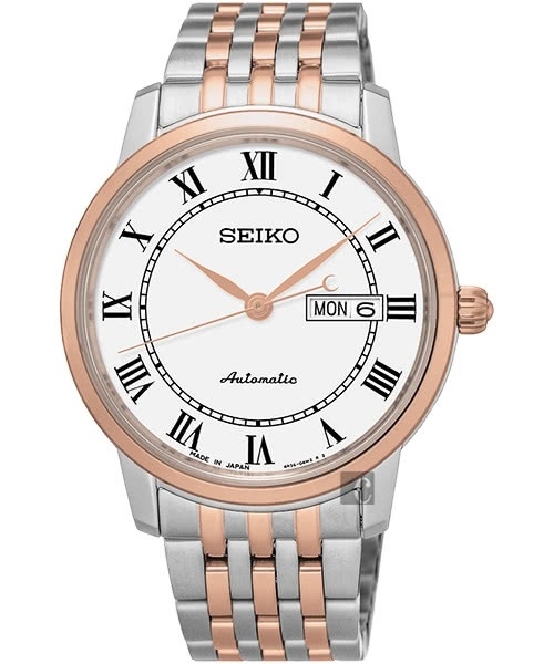 【SEIKO 精工】Presage 羅馬經典機械腕錶  4R36-04E0G  40mm 現代鐘錶
