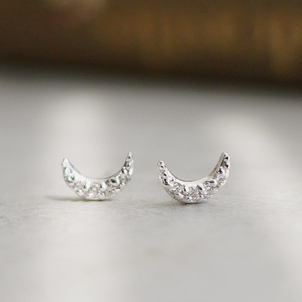 月夜純銀耳環/DE731