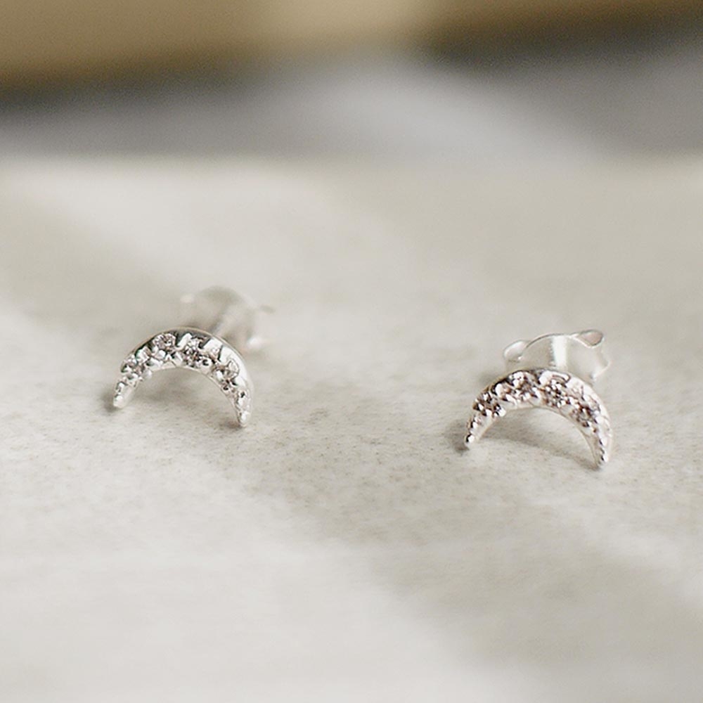 月夜純銀耳環/DE731