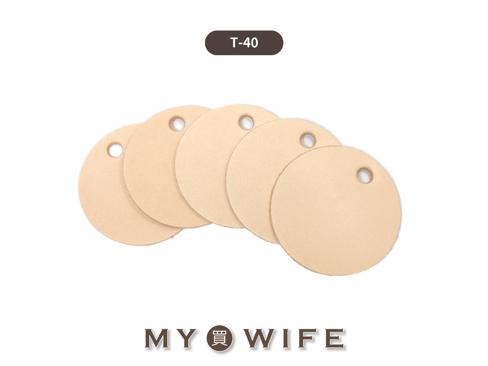 4*4cm進口植鞣革空白皮標(5入)_皮標/皮片_8色【T-40】