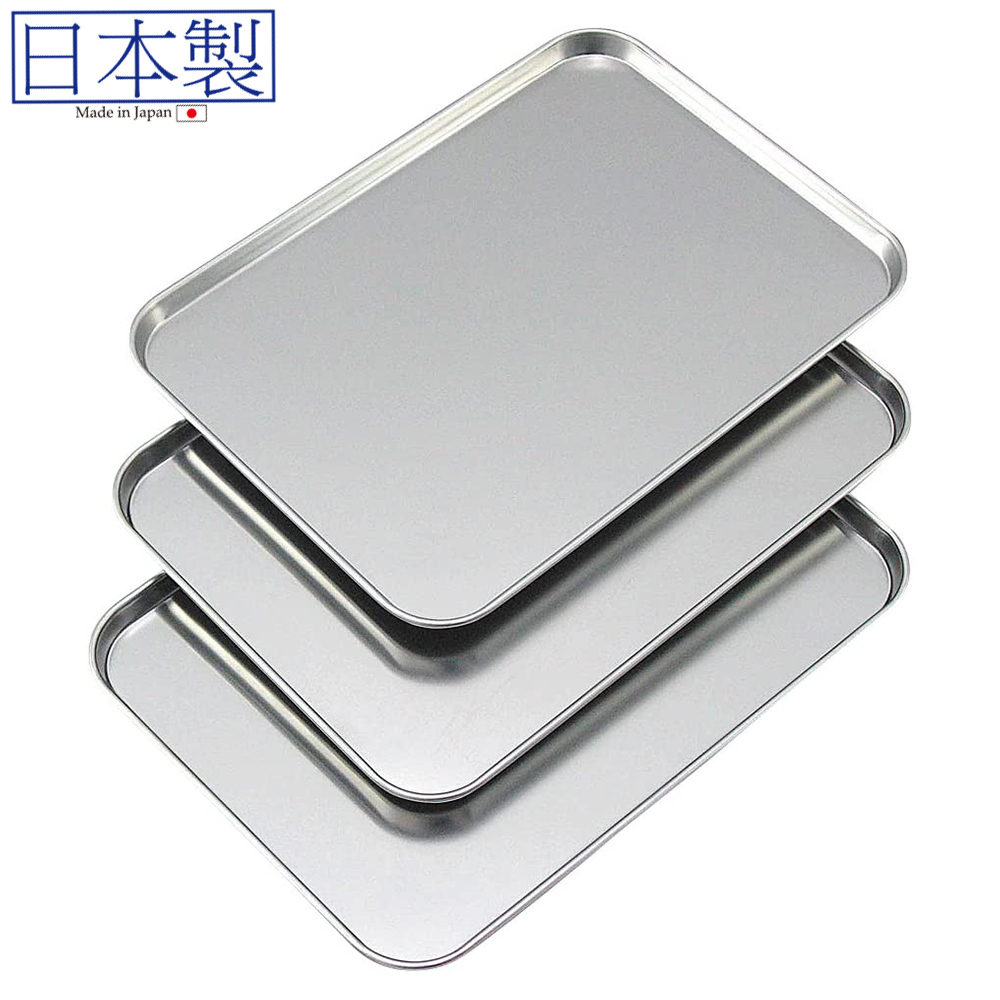 日本不銹鋼長形碟(18.5x25.5cm) (三件裝) (日本製)