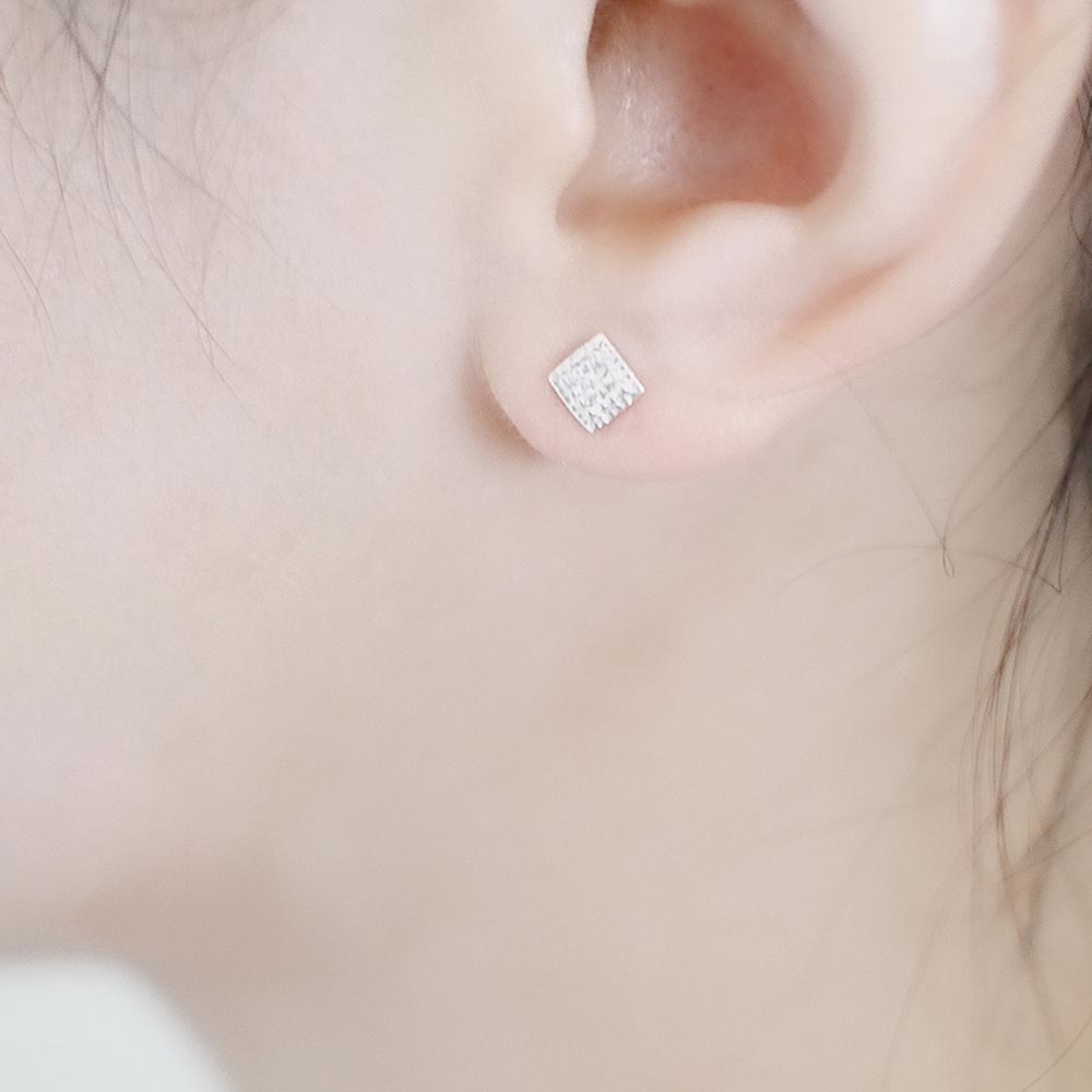 微光純銀耳環/DE732