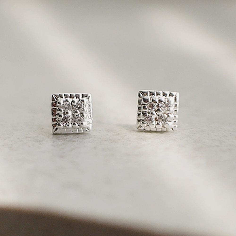 微光純銀耳環/DE732