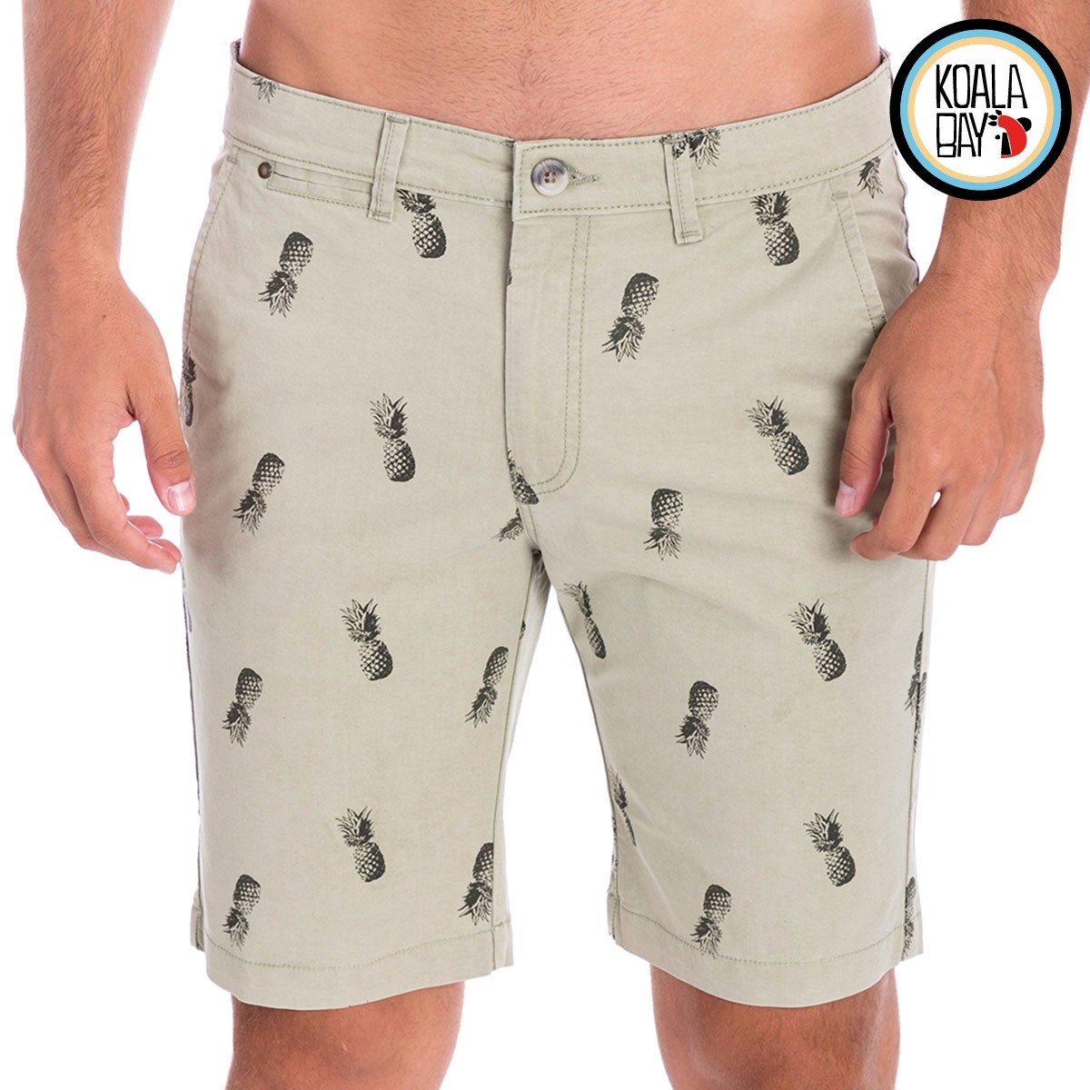【KOALA BAY】嬉皮鳳梨款率性五分褲