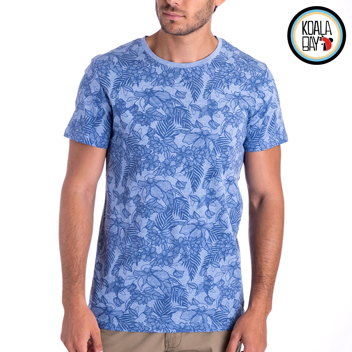 【KOALA BAY】熱帶花葉圓領基本款T-SHIRT