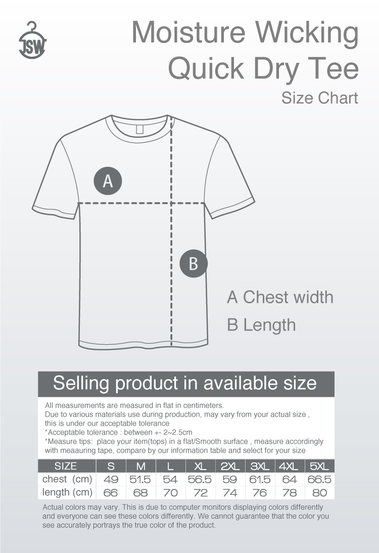 Moisture Wicking, Anti-UV, Breathable, Fast Dry, Antibiosis and deodorant, Sweat-Shirt, POLO, Short Sleeve,Customized Sticker