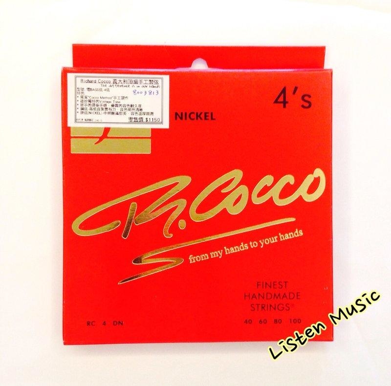 R.Cocco RC4DN 義大利頂級手工 貝斯弦 40-100 BASS弦 鎳弦