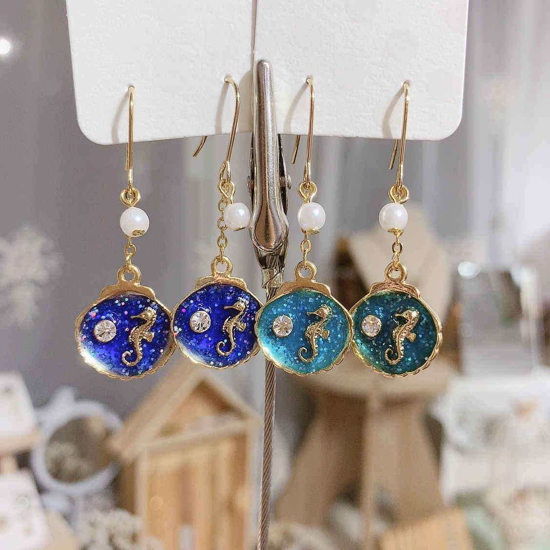 [網站限定優惠]貝殼&海馬耳環