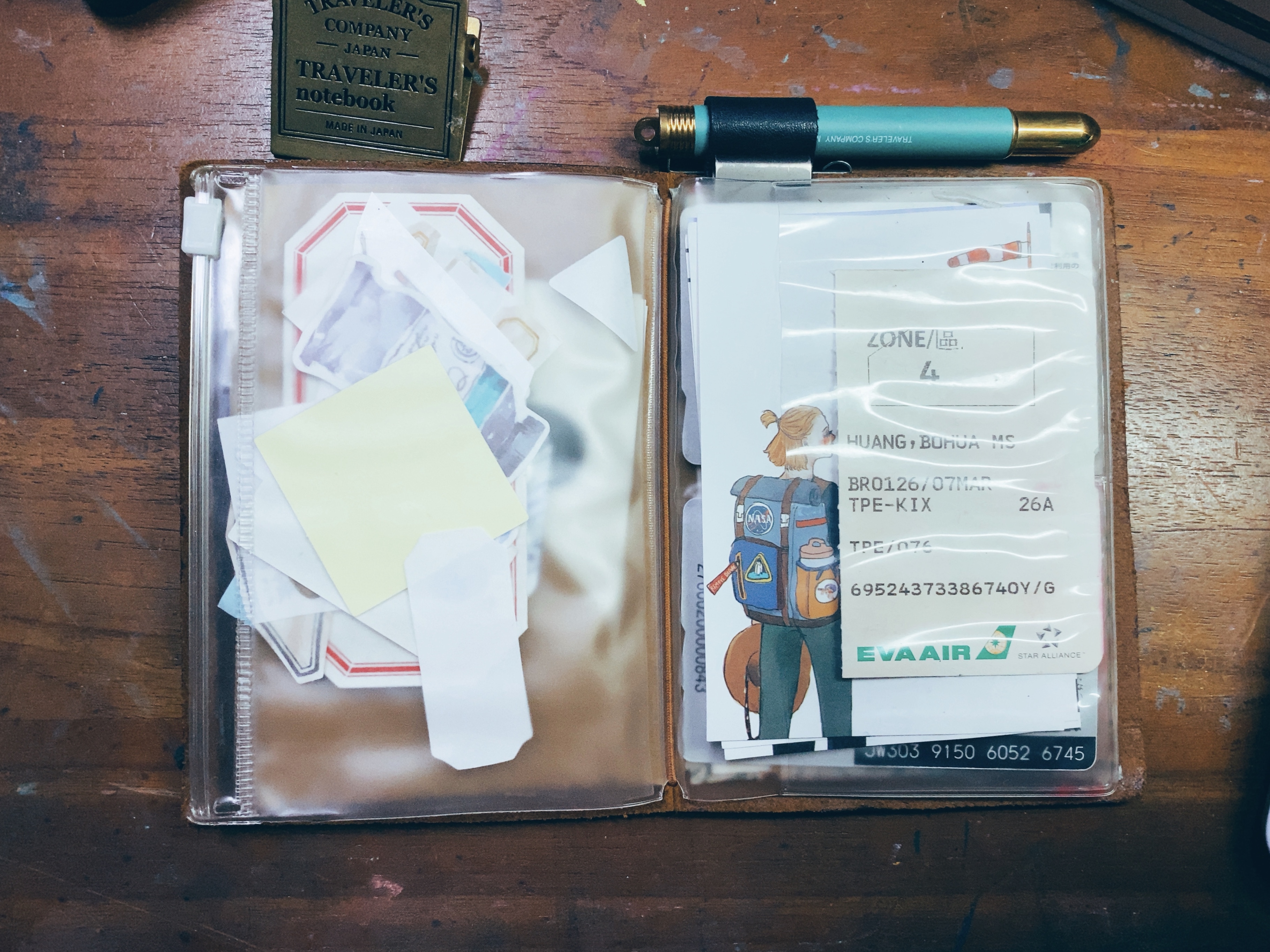 〔護照〕004透明收納袋｜日本 Traveler’s Notebook