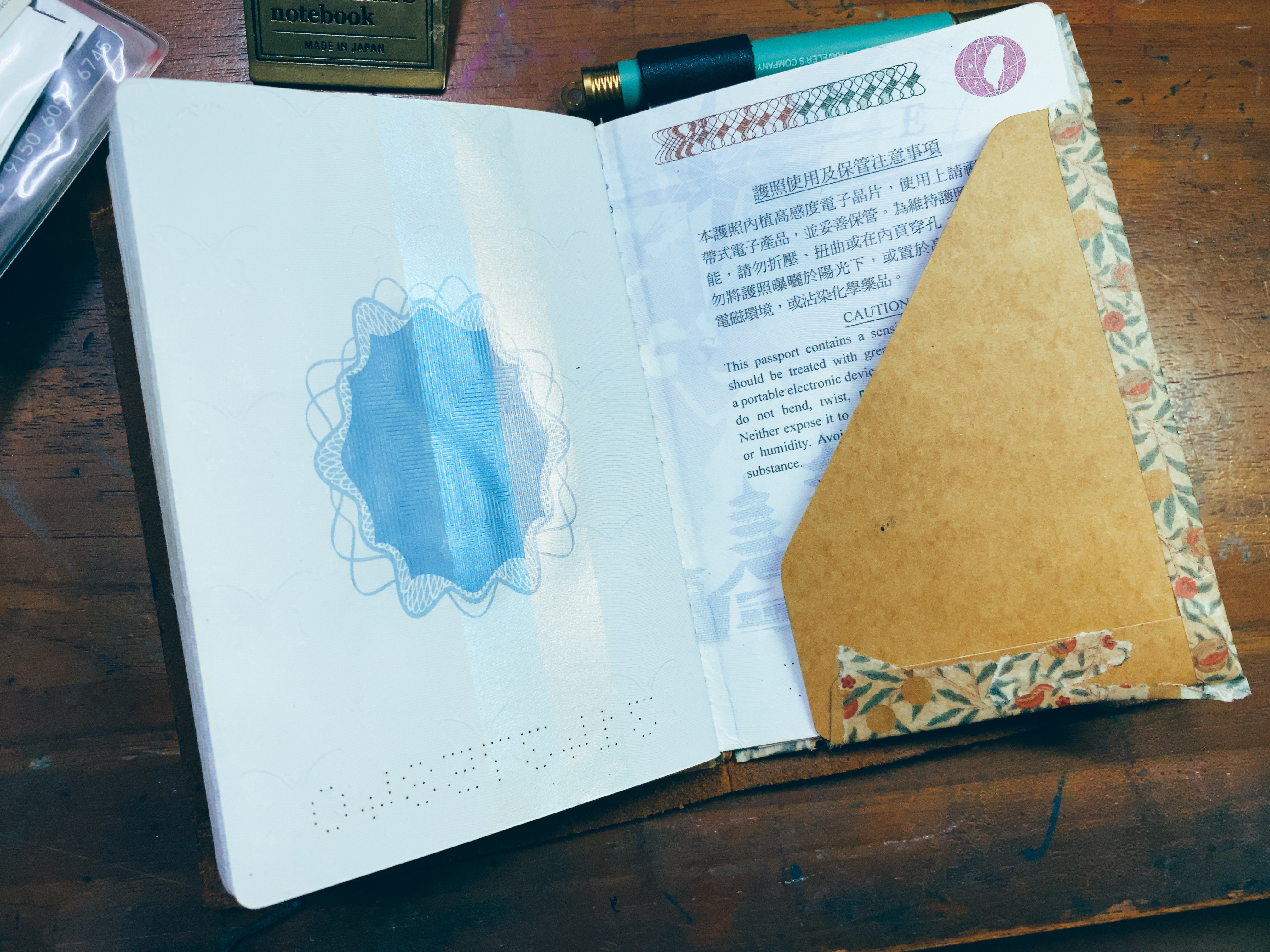 〔護照〕 010牛皮紙口袋｜日本 Traveler’s Notebook