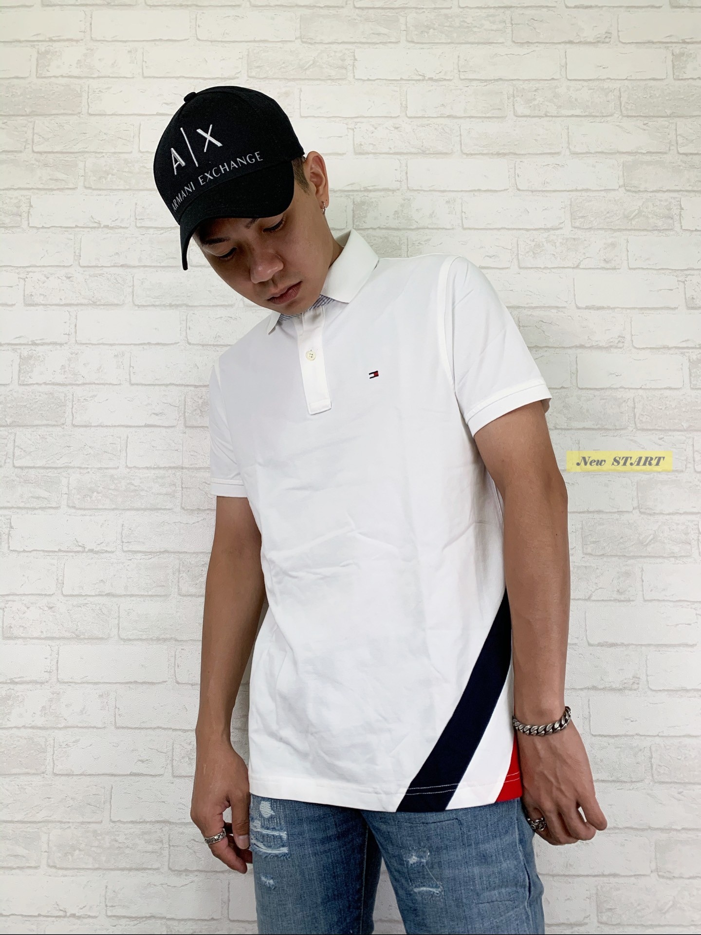 Tommy Hilfiger 下擺斜線Logo Polo衫 短袖上衣 