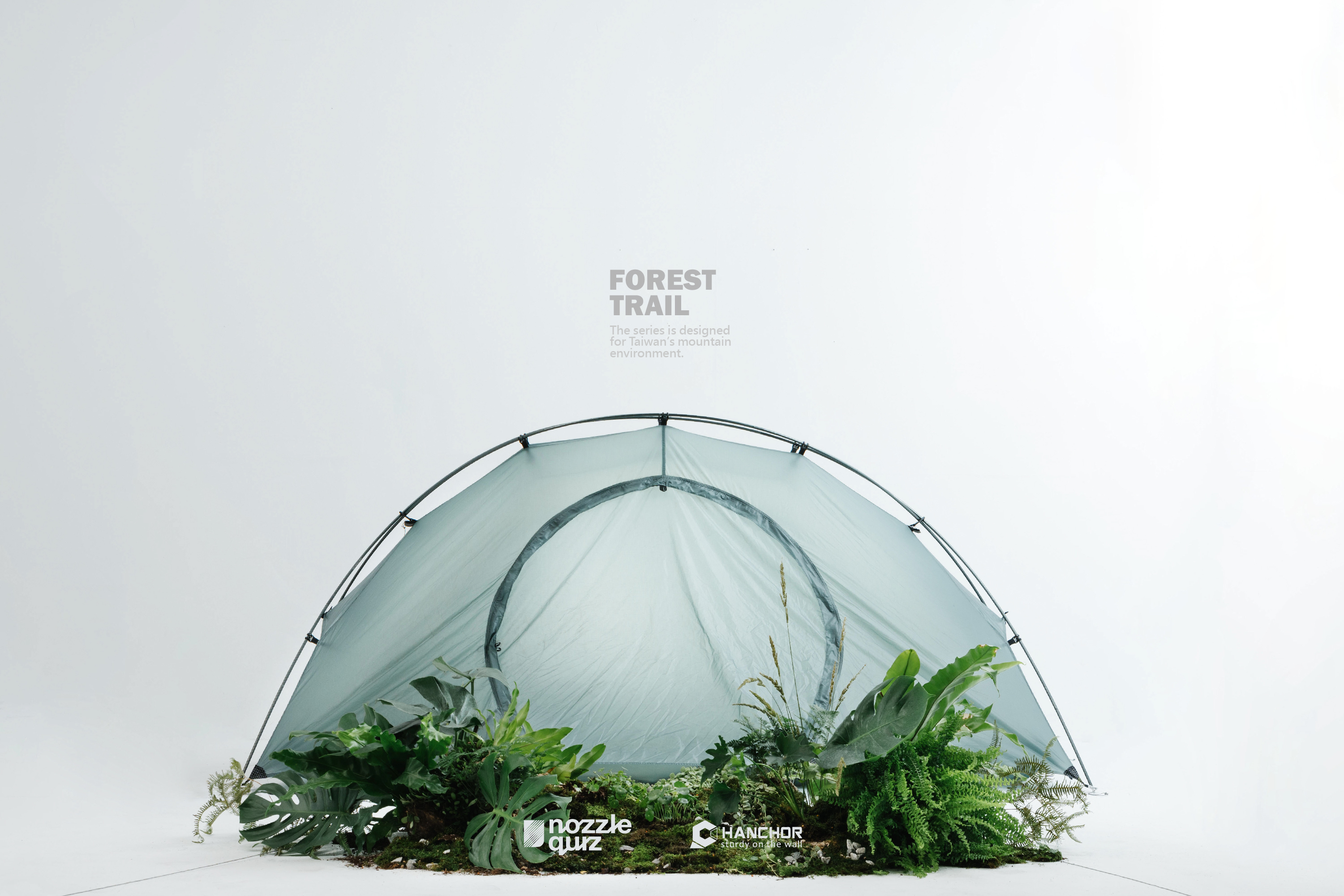 nozzle quiz x HANCHOR 合作系列美麗諾羊毛登山襪《Forest trail》