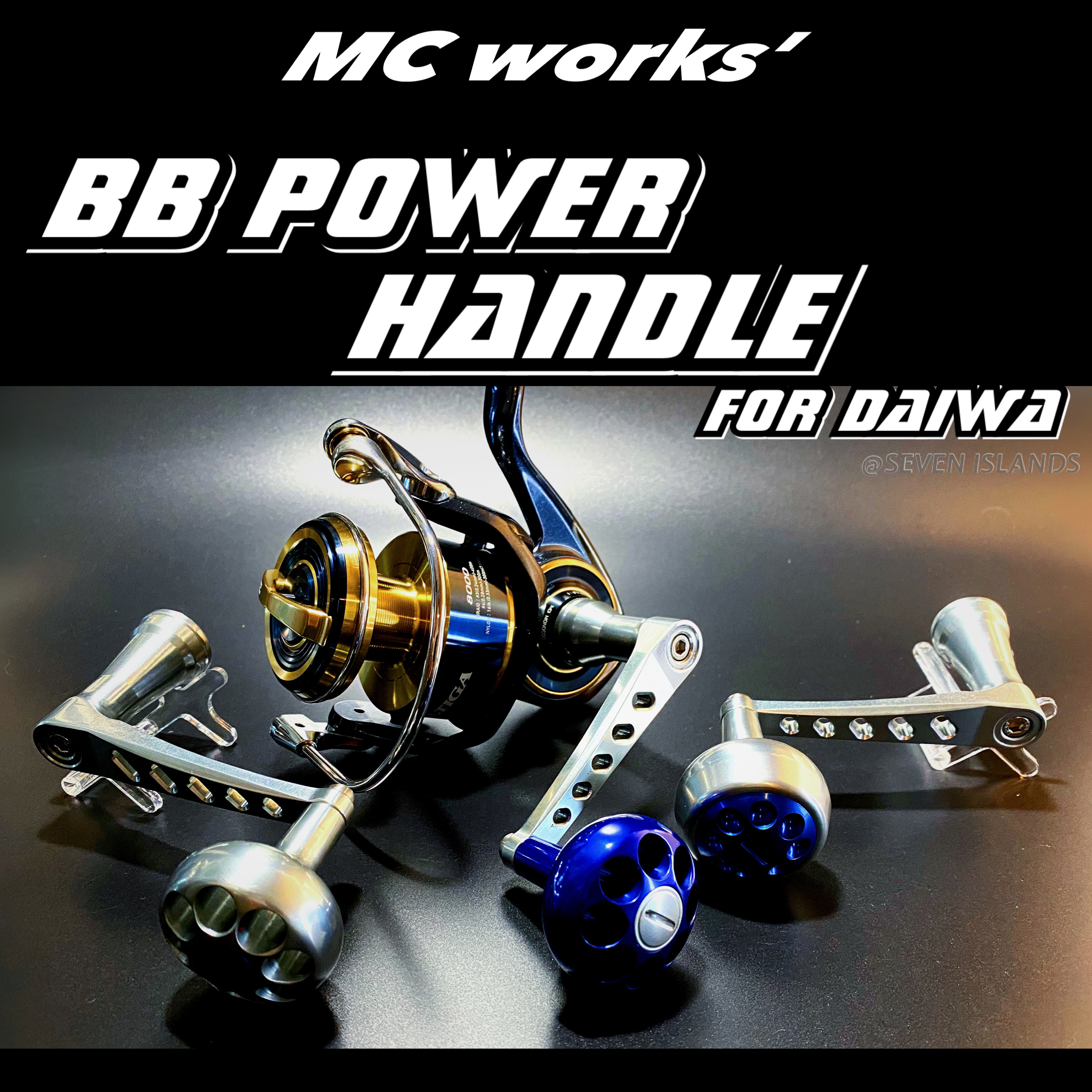 MC WORKS BB POWER HANDLE FOR DAIWA AR/DR