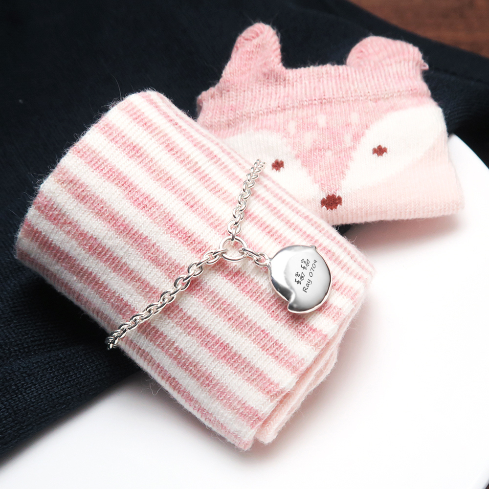 咕咕小雞 親子兒童手鍊(細版) 925純銀客製化刻字手鍊