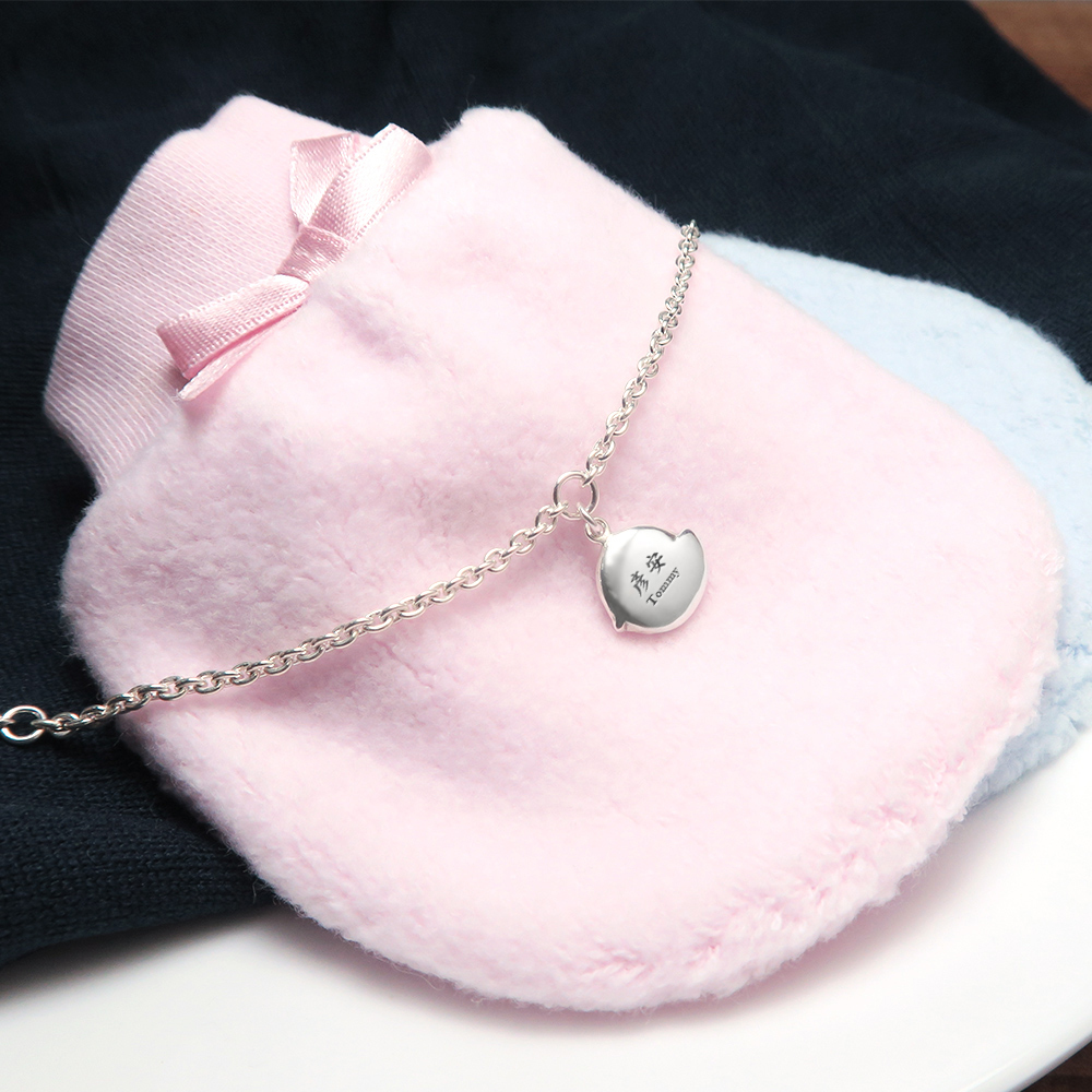 咕咕小雞 親子兒童手鍊(細版) 925純銀客製化刻字手鍊