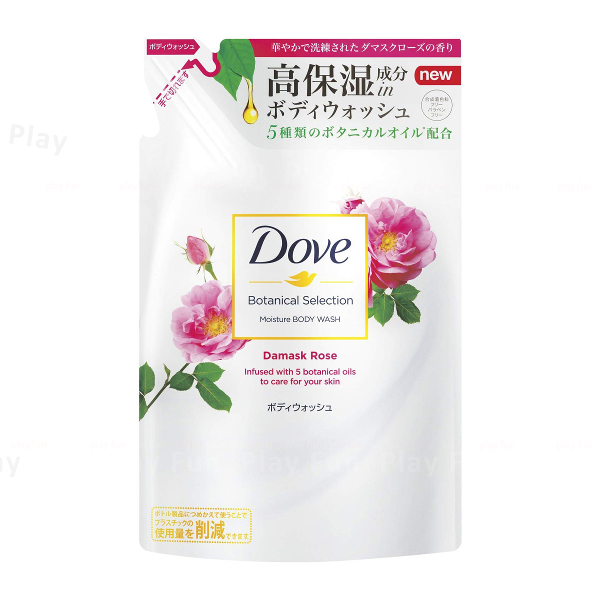 DOVE - 植萃滋養保濕 大馬士革玫瑰沐浴乳 (補充裝)