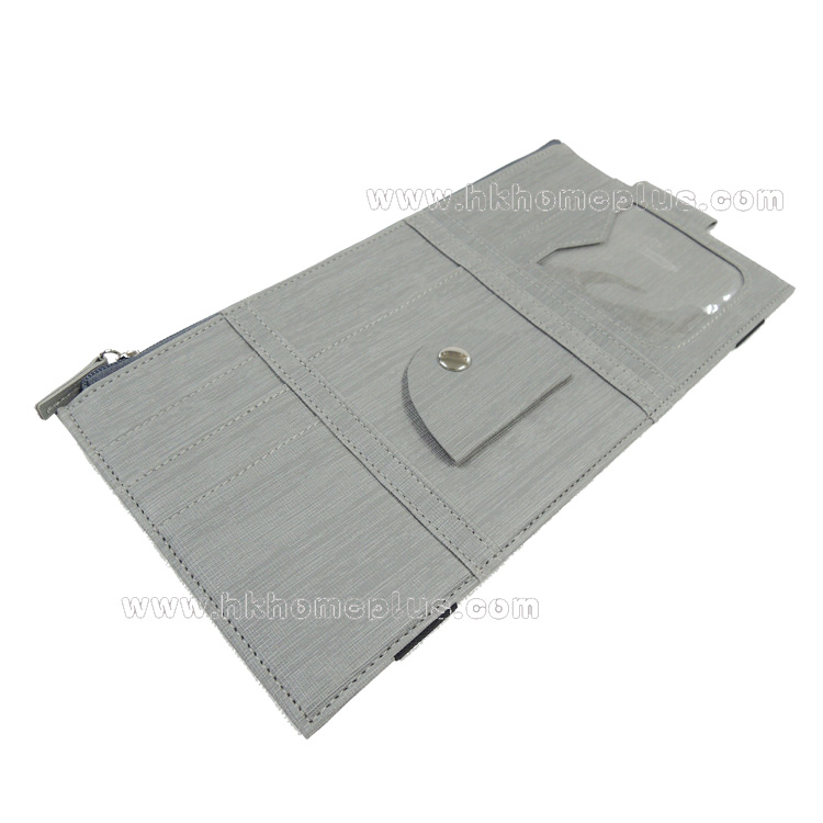 仿皮車用遮陽板收納袋