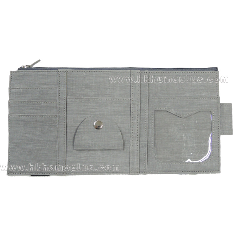 仿皮車用遮陽板收納袋