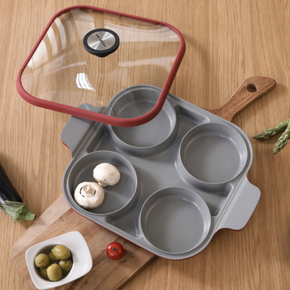 Neoflam Steam Plus Pan 雙耳四格多功能蒸鑊 (焗爐可使用)