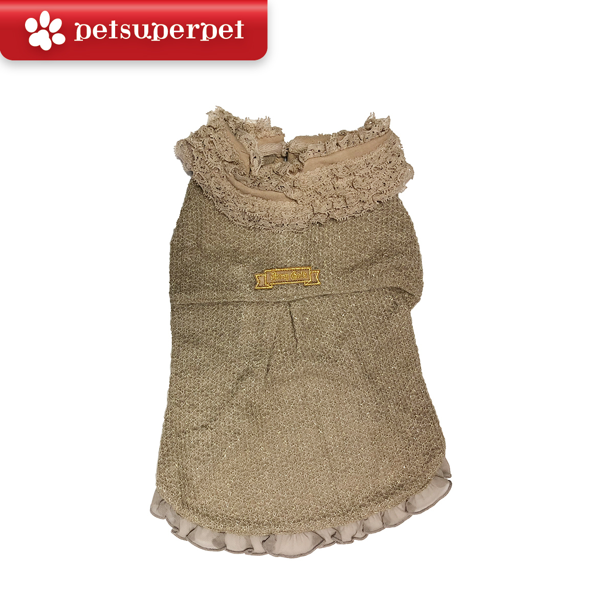 PomPreece【Pomp Gold】日式狗狗衣服 - 啡色，童話連身裙 [3尺寸]