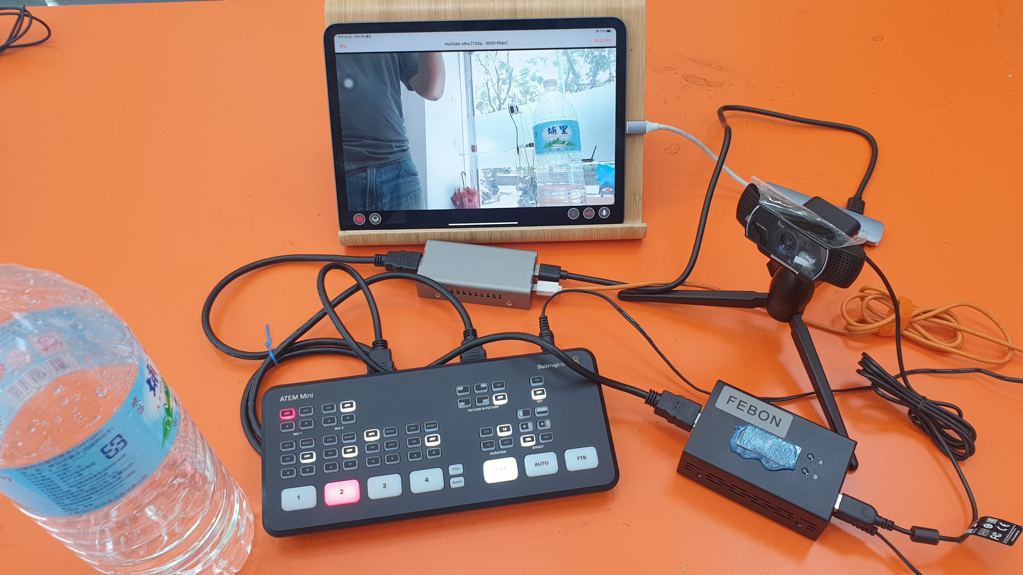 FEBON Logitech webcam to HDMI converter