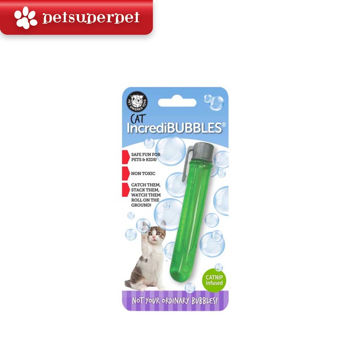奇寵玩具 人、寵互動玩具 神奇貓咪泡泡 - 猫薄荷味 25ml