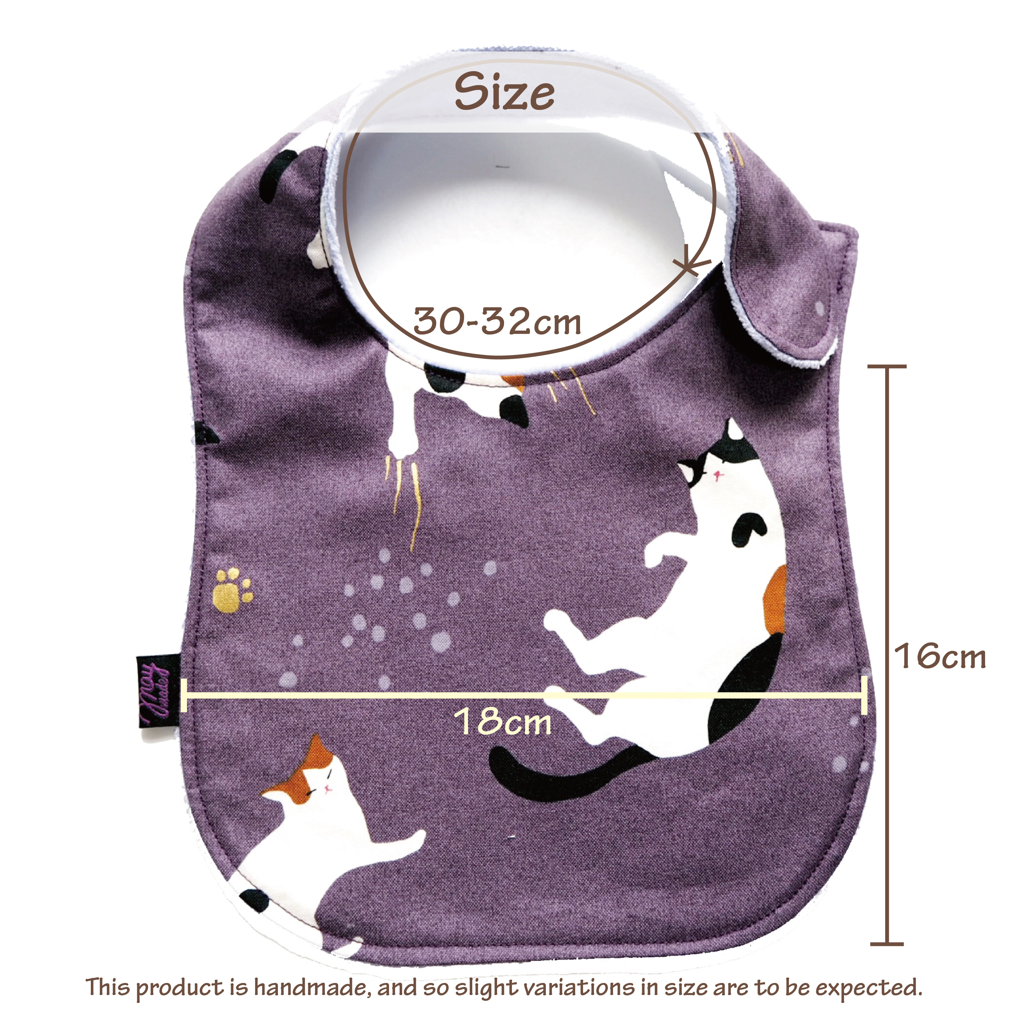 救急車圖案 拼布款繡名口水肩