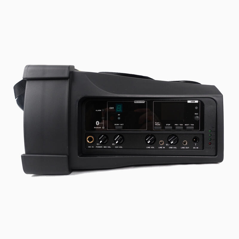 MIPRO MA-100 搭配手握式麥克風 ACT-32H 單頻道肩掛式藍牙喇叭 藍牙版本 MA-100/32H