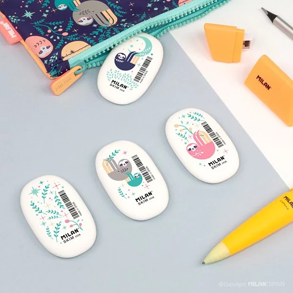 MILAN橢圓橡皮擦1416_樹懶抱抱(4款隨機出貨)