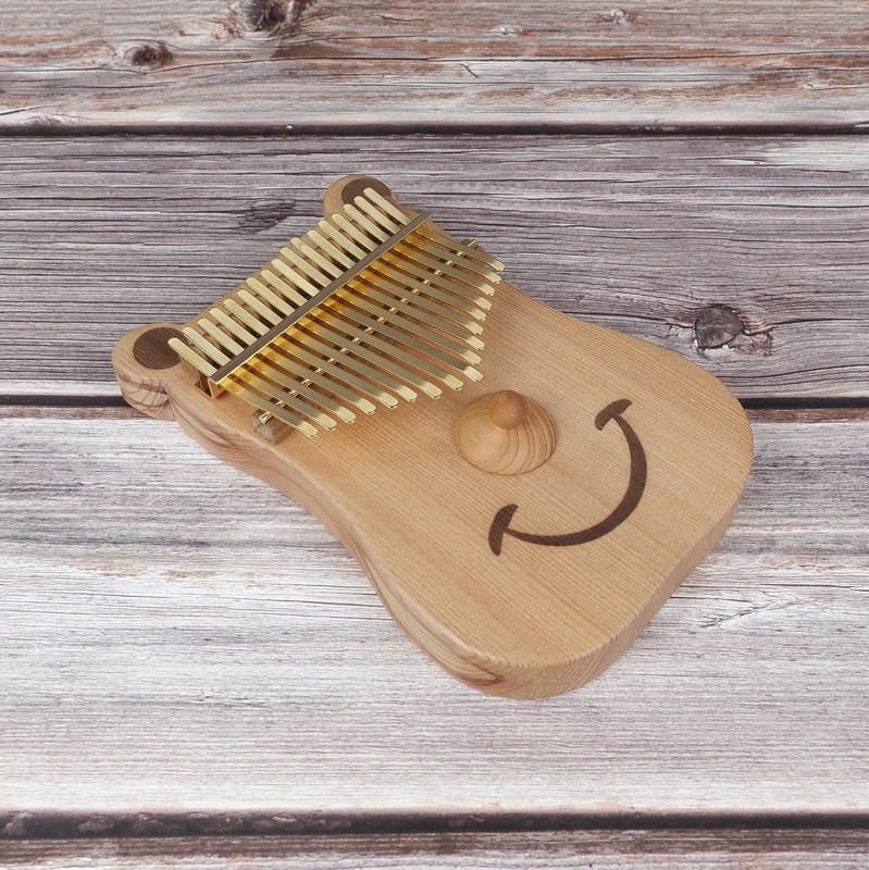 熊香香 板式聞香卡林巴琴 檜木／香杉 搭配台灣製金色鋼片【附收納側背包】