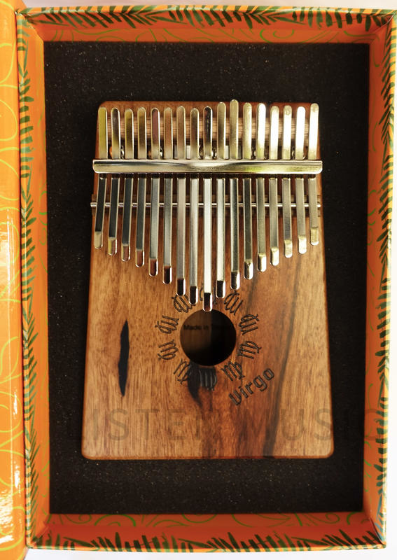 十二星座拇指琴 卡林巴琴 處女座 精裝禮盒版 17音 烏木單板 台灣製造 附專屬軟盒