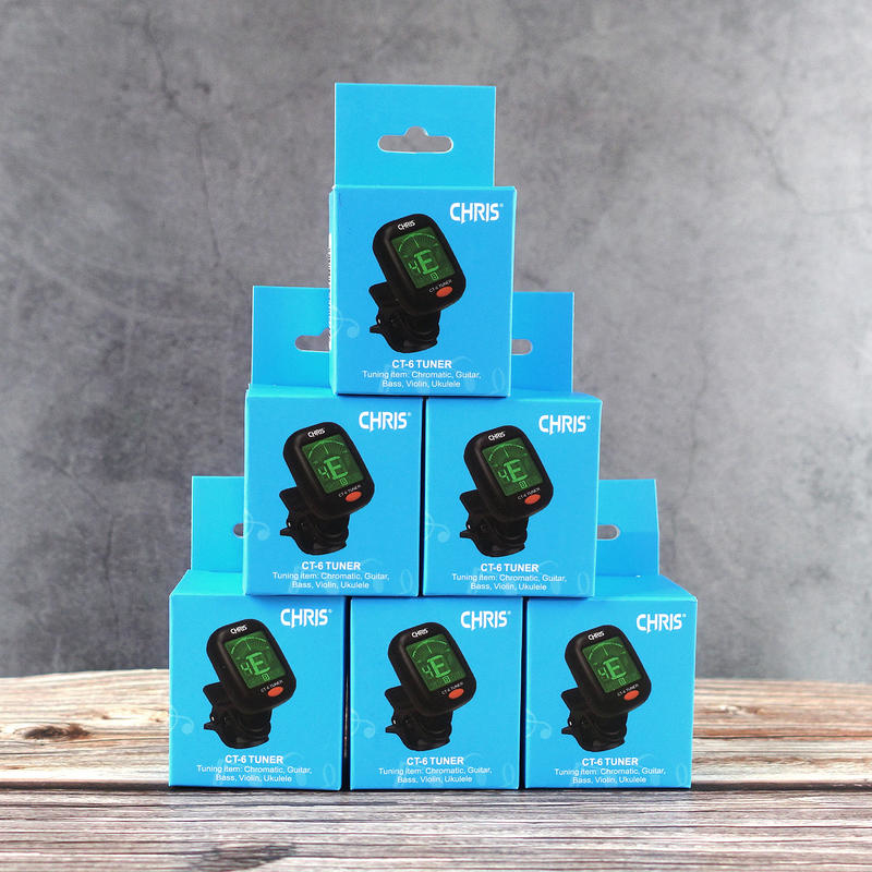 CHRIS CT-6 夾式調音器 黑色／白色