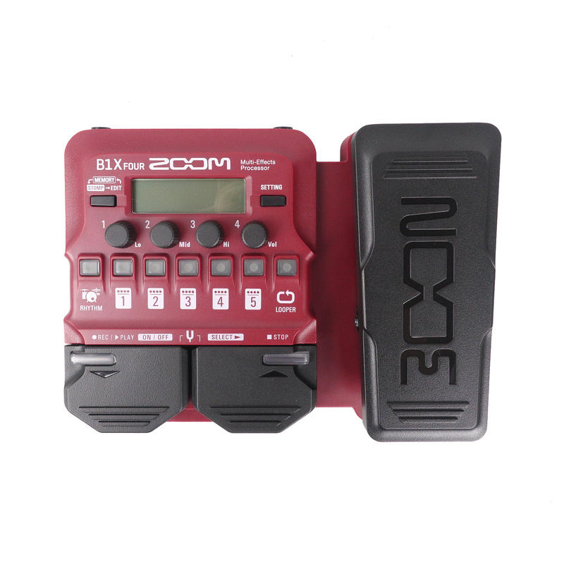 ZOOM B1X FOUR 電貝斯專用 綜合效果器 表情踏板款