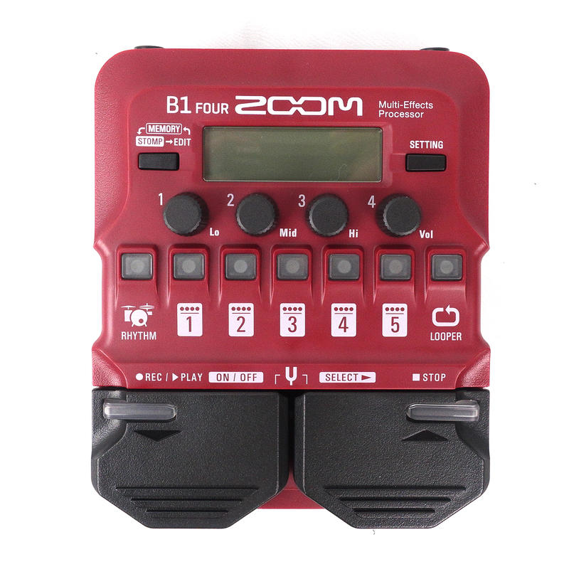 立昇樂器連鎖】ZOOM B1 FOUR 電貝斯BASS 綜合效果器效果器