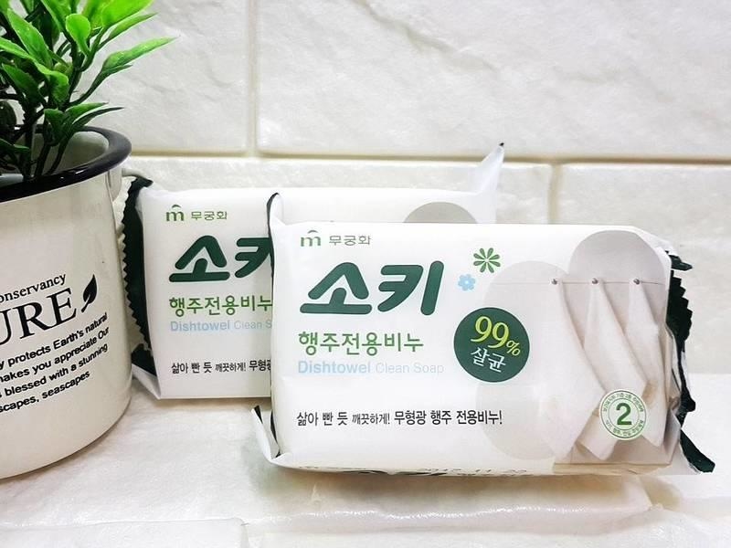 韓國*正品*【抹布去油皂-MKH無瓊花】99%殺菌，抹布乾淨廚房才乾淨，抹布不用洗到富貴手都洗不乾淨。添加蘆薈顧手手，舒緩修護不刺激！