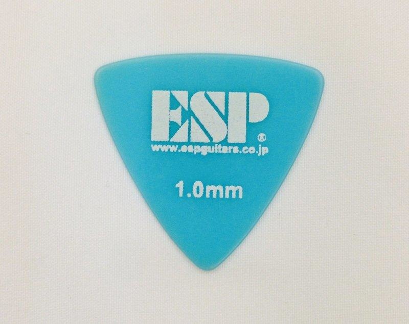 ESP Pick 1.0mm 藍色大三角 (字體局部防滑) 止滑Pick 彈片 撥片