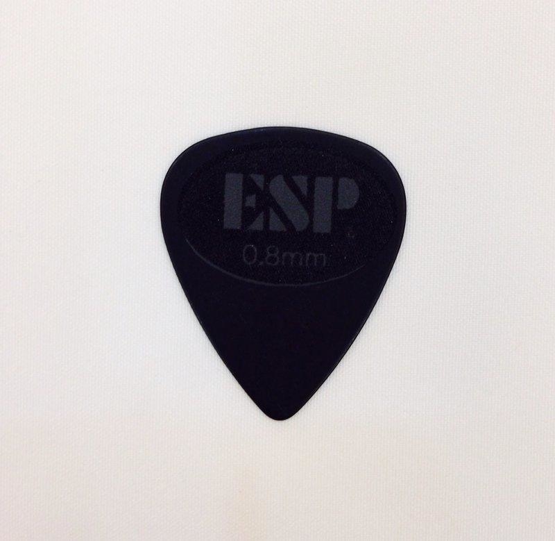 ESP Pick 0.8mm 黑色 (字體局部防滑) 止滑Pick 彈片 撥片
