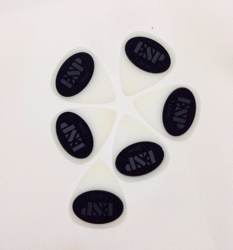 ESP Pick 1.0mm 白色 (圓形局部防滑) 止滑Pick 彈片