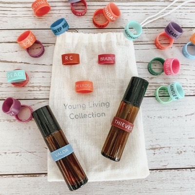 精油橡筋標籤 - YOUNG LIVING 複方精油系列 (25款組合) | EO BANDZ 精油橡筋標籤