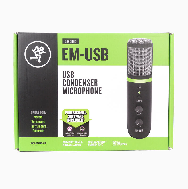 Mackie MACKIE EM-USB USB大振膜電容式麥克風 USB麥克風 直播 第 3 張圖片｜三峽麥克風