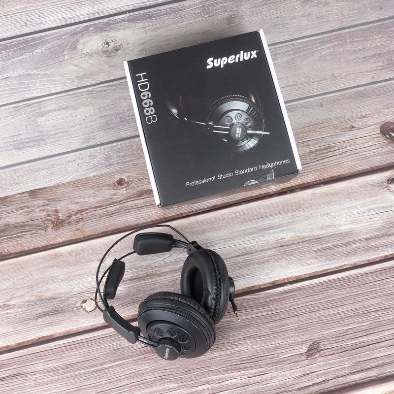 伯樂 Superlux HD668B 半開放 耳罩式耳機 錄音室監聽等級