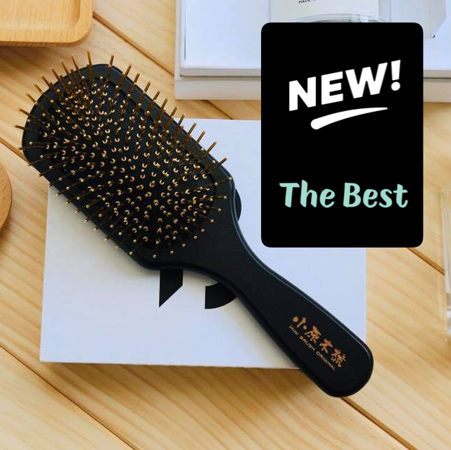 【小原木梳】巧克力黑黃金梳 （遠紅外線功能） 徹底解放你的壓力  為您輕鬆紓壓