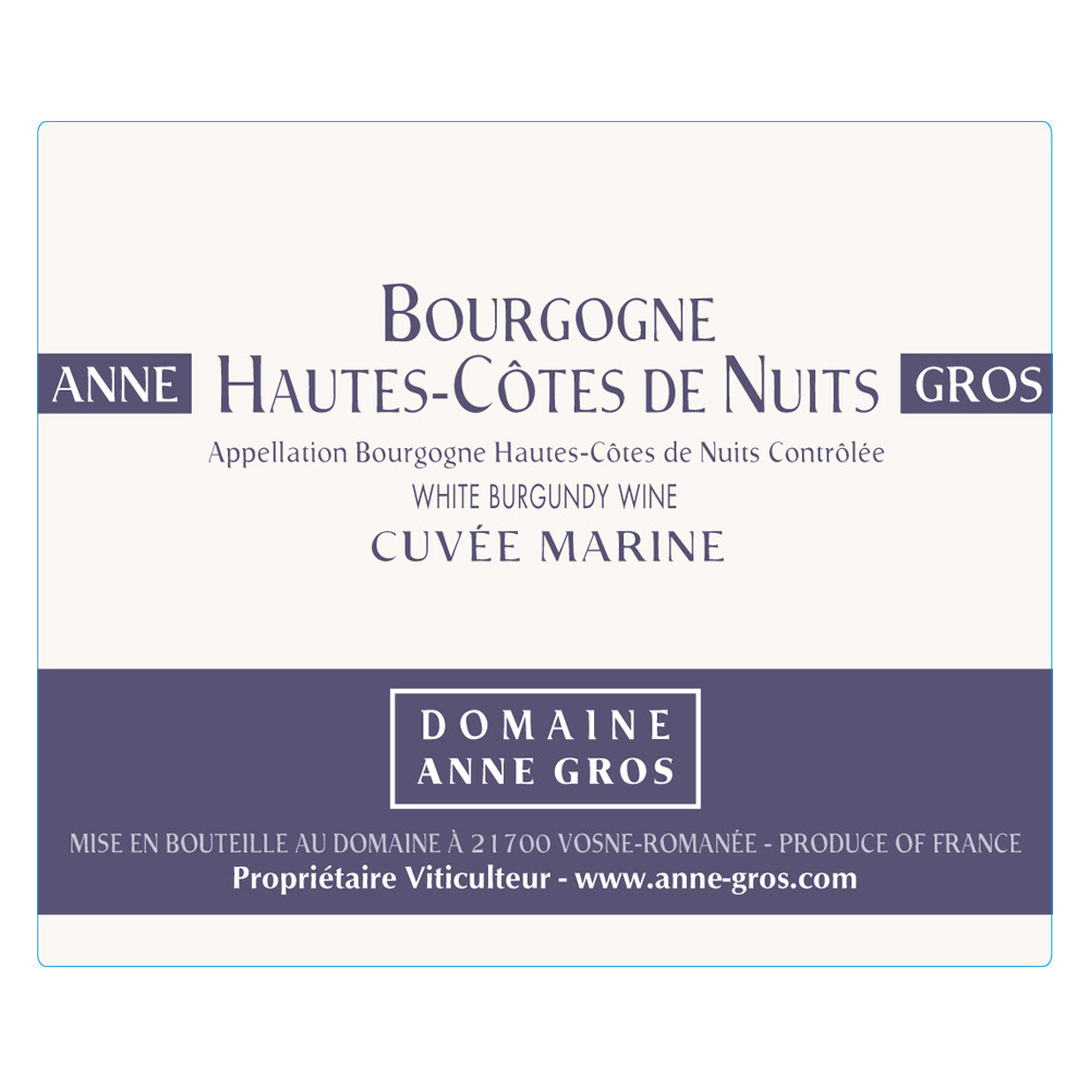 Anne Gros Hautes Cotes de Nuits Blanc Cuvee Marine 2023