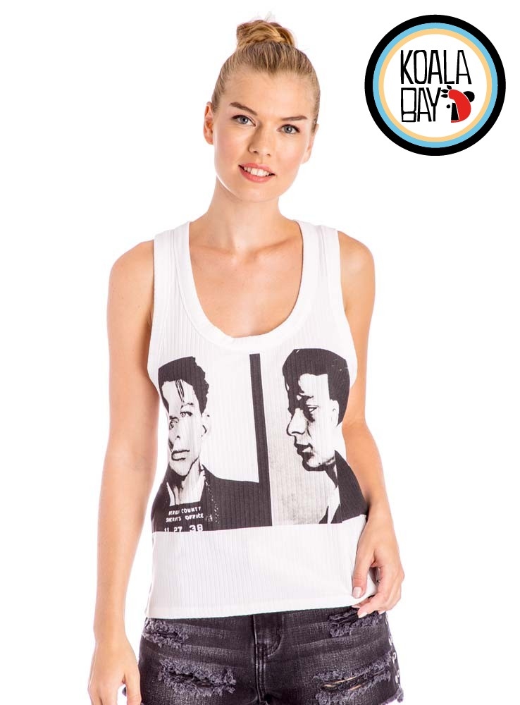 【KOALA BAY】復古圖像U領無袖上衣
