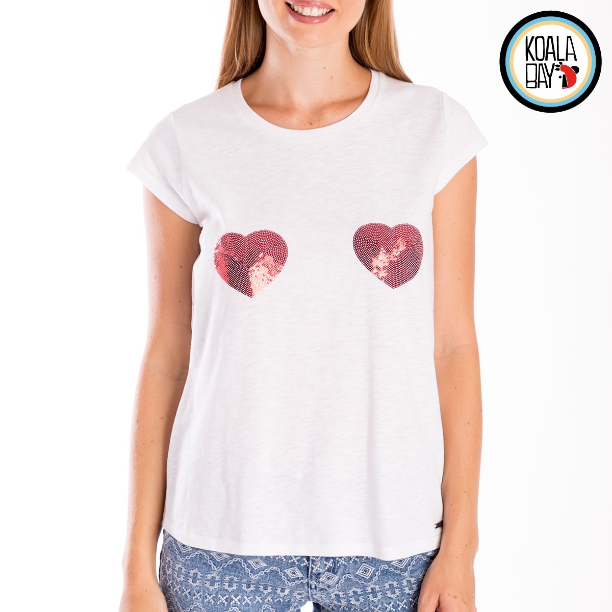 【KOALA BAY】雙愛心基本款短袖上衣