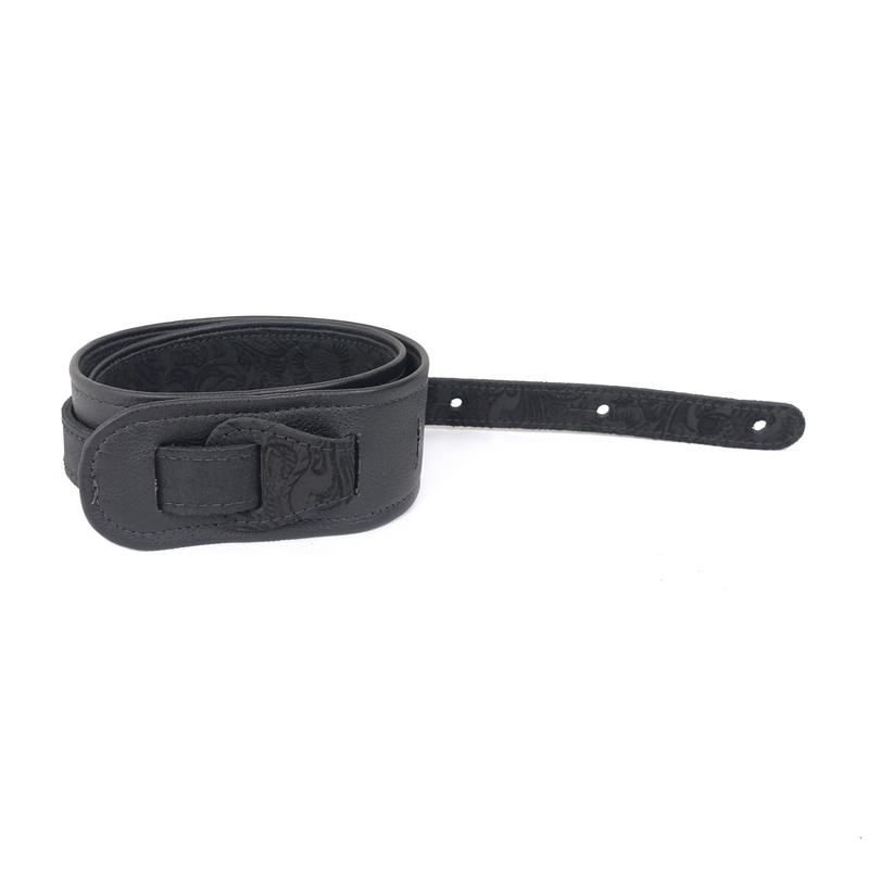 美國 LM Products-Premier PM-3-BK 黑色 霧面壓花 雙面可用 背帶 電吉他