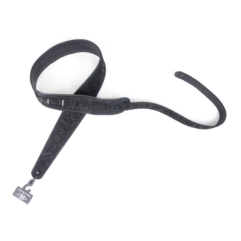 美國 LM Products-Premier PM-3-BK 黑色 霧面壓花 雙面可用 背帶 電吉他