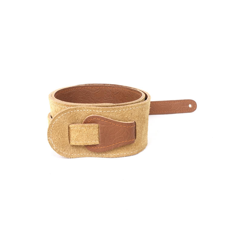 美國 LM Product LS-2504T-BR 棕色壓花 皮革 背帶 吉他 電吉他