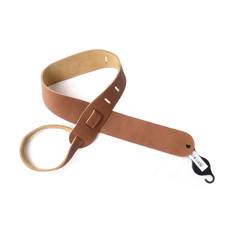 美國 LM Product LS-2504T-BR 棕色壓花 皮革 背帶 吉他 電吉他